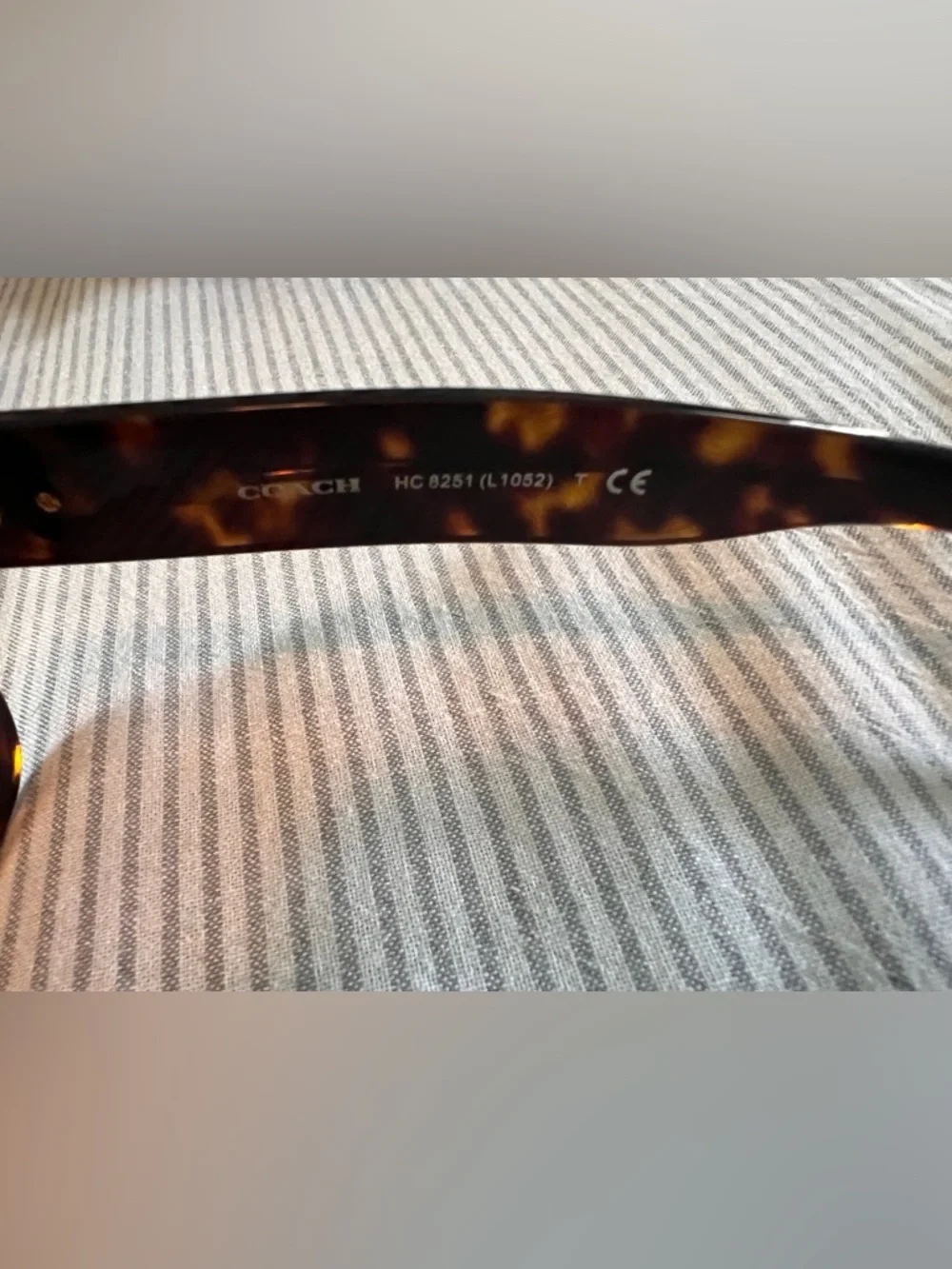 COACH Women's Tortoise Frame Sunglasses with Brown Lenses - Picture 8 of 15